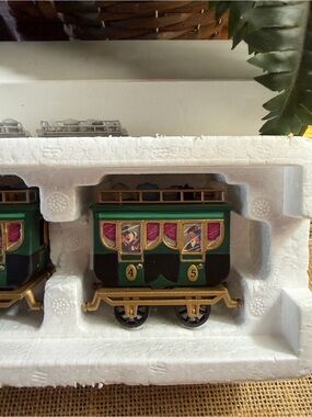 Coloring Flying Train Department 56 | Holiday | Department 56 Green And Gold The Flying Scout ...